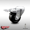 Service Caster 3.5 Inch SS Phenolic Wheel Swivel Bolt Hole Caster with Total Lock Brake SCC SCC-SSBHTTL20S3514-PHS